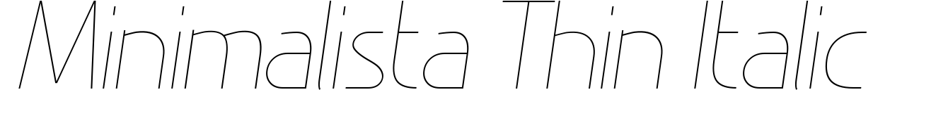 Minimalista Thin Italic